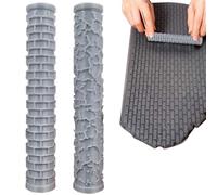 2 Pieces Polymer Clay Texture Rollers - Brick & Cracked Patterns for DIY Crafts, Pottery, and Earring Making