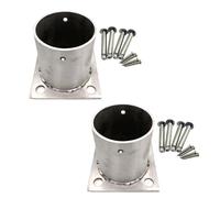 2 Pieces Post Support/Base for Wooden/Concrete Poles Soil Anchors for Round Fence/Balustrade Posts Fits Diameter 200mm 150mm 120mm 100mm 80mm 70mm 60mm 50mm 40mm 35mm 25mm