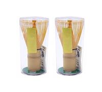 2 Pieces Premium Matcha Whisk Natural Bamboo Matcha Set Preparing Matcha Powder Brush Tool for Tea Ceremony Tea Drinking