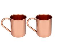 2 Pieces Premium Quality Hammered Copper Tumbler - 100% Pure Copper Tumbler for Water - Better Then Glasses, Safer Than Plastic (Design 5)
