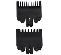 2 Pieces Professional Hair Clipper Guard Guide Attachment Combs, 1.5mm, 3mm, 1/16", 1/8", Compatible with Wahl Standard Full-Sized 8148 1919 8504 Magic Clip Hair Clippers (Black)