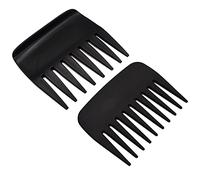2 Pieces Professional Pompadour Streaker Afro Hair Combs, Mens Slickback Styling Comb, Wide Tooth Wet Pick Hair Beard Comb, Anti-Static Heat Resistant Hairdressing Shower Comb for Men Salon (AB)