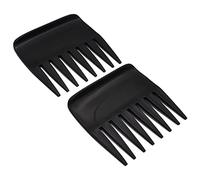 2 Pieces Professional Pompadour Streaker Afro Hair Combs, Mens Slickback Styling Comb, Wide Tooth Wet Pick Hair Beard Comb, Anti-Static Heat Resistant Hairdressing Shower Comb for Men Salon (B)