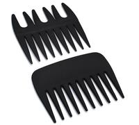 2 Pieces Professional Pompadour Streaker Afro Hair Combs, Mens Slickback Styling Comb, Wide Tooth Wet Pick Hair Beard Comb, Anti-Static Heat Resistant Hairdressing Shower Comb for Men Salon (AC)