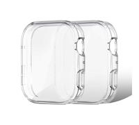 2 Pieces Protective Case for Huawei Watch Fit 3, Ultra Thin TPU Cover with 360° Protection, Shockproof and Scratch-Resistant, Transparent Protective Film, Compatible Accessory for Watch Fit 3