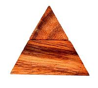 2 pieces pyramid the pyramid puzzle small with 2 pieces, wooden puzzle puzzle, thinking game, IQ puzzle, puzzle game, IQ test, puzzle task, concentration children's puzzle, thinking game,