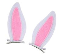 2 Pieces Rabbits Hair Clip For Girls Women Felts Hairpin Comfortable Wear Mother Daughter Matching Accessories Secure Grip Clip For Active Wear