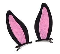 2 Pieces Rabbits Hair Clip For Girls Women Felts Hairpin Comfortable Wear Mother Daughter Matching Accessories Secure Grip Clip For Active Wear