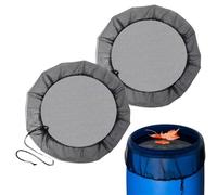 2 Pieces Rain Barrel Cover, Tank Protection Net, Prevent Fallen Leaves, Debris and Small Objects in the Garden, 60cm