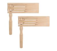 ＡＷＨＡＯ 2 Pieces Ratchet Instruments Wood Noisemakers for Kids Preschool Party