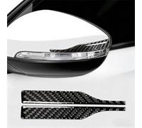 2 Pieces Rearview Mirror Protective Stickers for Mazda MX-5 2018-2023, Carbon Look Anti-Collision Strips, Car Side Mirror Decoration Accessories