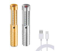 2 Pieces Rechargeable LED Strobe Baton Champagne Bottle Flashing Stick Light with 1800mAh Battery, Reusable Bottle Service Lights for Nightclubs, Bars, Birthdays, Weddings and Parties Decor