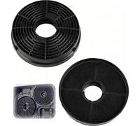 2 Pieces Recirculating Cooker Hood Filters for Lamona HJA2908, LAM2401, HJA2480, Replacement Carbon Filter for Lamona, Active Carbon Extractor Fan Filters, Black