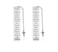 2 Pieces Religious Bookmarks - Christian Gift Bookmarks with Personalized Funny Designs & Inspirational Bible Verses