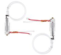 2 Pieces Replacement Straight-Type Metal V5 J-Head hotend extruder for anycubic i3 mega extruder 3D Printer Accessories extruder anycubic Head (White)