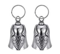 2 Pieces Retro Bell Keychain, Metal Keychain, Motorcycle Key Pavilion, Creative Gift.