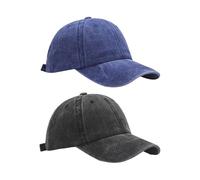 2 Pieces Retro Peaked Caps, Adjustable Sports Hats, Golf Visor Hats, Outdoor Sports Caps, Unisex Peaked Caps Black