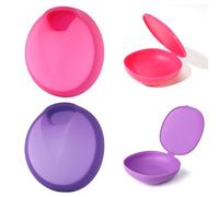 2 Pieces Reusable Menstrual Disc, Medical Grade Silicone Menstrual Cups, BPA-Free Comfortably Period Cup High Capacity - Use Up to 12 Hours