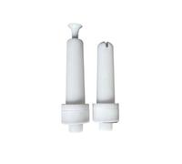 2 Pieces Round Flat Jet Nozzle for WX-958 Powder Coating Machine Spray Gun(2 Pcs Mixed)