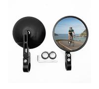 2 Pieces Round Handlebar Side Mirror 360° Rotatable Motorbike Mirror Motorbike Mirror High sider Handlebar end Mirror for Most Motorbikes Scooters Off-Road Vehicles and Electric Bikes