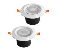 2 Pieces Round Vent Covers for Home Workplace and Store ABS Build with Slanted Construction Adjustable Air Vent