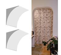 2 Pieces Rounded Arch Kit for Interior Decoration, Half Round Door Arch Trim, Universal Door Arch Molding, Elegant Circular Door Openings Trim Molding(14.2x14.2x14.2"/36x36x36cm)