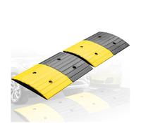 2 Pieces Rubber Channel Ramp Pad,Modular Driveway Deceleration Zone,with Accessories,for Gravel Asphalt and Concrete