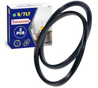 2 Pieces Rubber Gasket for Pressure Cooker with a Capacity of 5 and 7 Litres - Sealing Ring for Barazzoni - Warranty 10 Years - MONTERAL