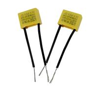 2 Pieces Safety Capacitor X2 0.22µF 275V Electronic Capacitors | Radial Condenser Antiparasitic LED Polypropylene Interference Suppressors for LED Lights Lamps and Electronics