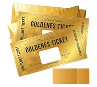 2 Pieces Scratch Card Reveal,Golden Ticket Scratch-Off Cards With Envelopes,Birthday Cards Gifts for Wife Destination Scratch Card Gift for Girlfriend, Date Night Present, Travel Gift