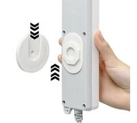 2 Pieces Self Adhesive Power Strip Holder, Punch-Free Fixer for Wall Mount, Power Strip Holder for Outlet, Router, Kitchen Organizing