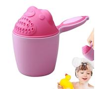 2 Pieces Shampoo Rinsing Cups for Toddler | Reusable Cute Animal Bath Jug Bathroom Supplies, Creative Cartoon Baby Hair Washing Cup Waterfall Rinser with Handle