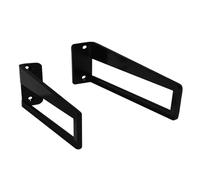2 Pieces Shelf Bracket Concealed Triangle Bracket Wall Partition Iron Scaffold Boards Tripod Shelf Fixed Support Wall Hanging Floating Angle Brackets for Bench Table Shelf(I,35cm)