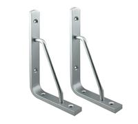 2 Pieces Shelf Brackets Aluminium Alloy,Right Angle Corner Brackets Triangle,Support Shelving Brackets for Wall Hanging Brackets for Floating Shelves,Space Saving (125mm×175mm)