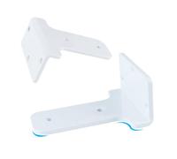 2 Pieces Shelf Brackets Hidden,Floating Brackets for Decoration Cabinet Furniture Invisible,Triangle Scaffold Boards Tripod Shelf Fixed Support Wall Mounted Support (30cm,White)