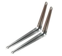 2 Pieces Shelf Brackets Iron Metal Support Wall Hanging 90 Degree Right Angle Triangle Bracket Mounted partition Floating for Decoration Cabinet Furniture(B,250x300mm)