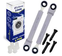 2 Pieces Shock Absorber for Washing Machine 100N Ø14mm Length 295 mm - 215 mm with Original Code 4055211207 8996450506309 8996451209606 8996453289507 for AEG - Warranty 10 Years - MONTERAL