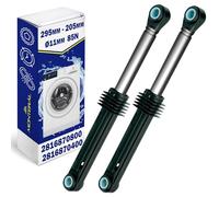 2 Pieces Shock Absorber for Washing Machine 85N Ø11mm Length 295 mm - 205 mm with the Original Code 2816870800 2816870400 2810430100 for Beko for Arcelik - Warranty 10 Years - MONTERAL