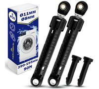 2 Pieces Shock Absorber for Washing Machine 90N Ø11mm Ø8mm Length 290 mm - 195 mm with the Original Code 11030890 00448032 448032 for Bosch for Siemens 02200590 for Quelle - MONTERAL