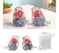 2 Pieces Silicone 3D Birds Resin Epoxy Mold, Crystal Jewelry Casting Molds, Candle Wax Soap Aromatherapy Mould Home Ornament Wedding Party Decor Handmade DIY