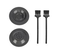2 Pieces Silicone Cleaning Pads and 2 Pieces Cleaning Brushes, Coffee Maker Accessories, Gap Cleaning Brushes, Kitchen Cleaning Brushes, Coffee Maker Cleaning Accessories.