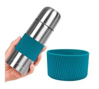 2 Pieces Silicone Cup Sleeve, Heat Resistant Mug Protector, Reusable Coffee Cup Sleeve, Friction Boost, 8cm Diameter Silicone Protector For Iced Hot Drink