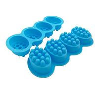 2 Pieces Silicone Massage Soap Mold Oval Massage Soap Bar Making Mould Silicon Candle Candy Chocolate Cake Baking Pan¡