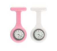 2 Pieces Silicone Nurse Watch, Nurse Watch, Brooch Watch, Doctor Chest Clock, Nurse Watch Brooch, Suitable for Medical Nursing Staff
