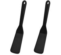 2 Pieces Silicone Spatula, Non-Stick Silicone Spatula, Spatula Reversible, Heat Resistant Pancake Spatula, Omelette Spatula, Mini Espatula for Cooking Egg Burger Pizza Steak Omelette Crepes