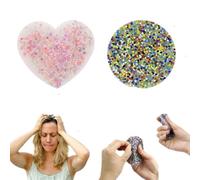 2 Pieces Skin Picking Fidget Toys Fingertip Sensory Toys for Adults to Relieve Anxiety and Stress Round and Heart Shape Suitable for Adults and Kids