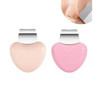 2 Pieces Skin Scrubber Face Scraper Tool,Blackhead Remover Tool,Black Head Remover for Face,Facial Deep Cleansing Tool for Women Men (Beige,Pink)