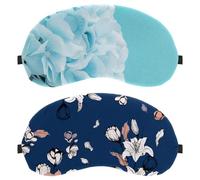 2 Pieces Sleep Mask Cover, Retro Flower Eye Mask for Men Women, Breathable Sleeping Eye Masks, Zero Eye Pressure for Sleeping