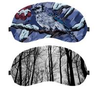 2 Pieces Sleep Mask Cover Trees Without Leaves Black White Dead Branches, Eye Mask for Men Women, Breathable Sleeping Eye Masks, Zero Eye Pressure for Sleeping