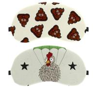 2 Pieces Sleep Mask, Eye Mask for Men Women, No Pressure Night Eye Cover, Funny Chicken I Belive I Can Fly Breathable Sleeping Eye Mask, Light Blocking
